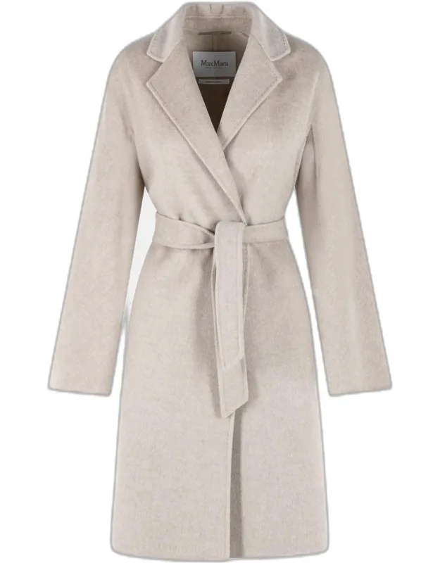 Aceri Sand Cachemire Wrap Coat