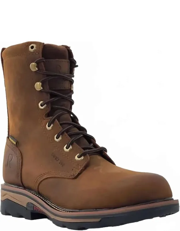 Cowhide Lace Up Boots