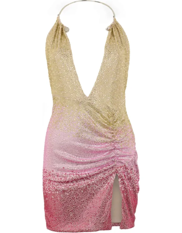 Open Back Mini Dress