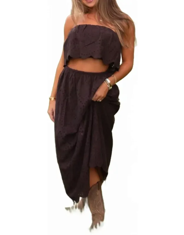 Double Vision Eyelet Skirt