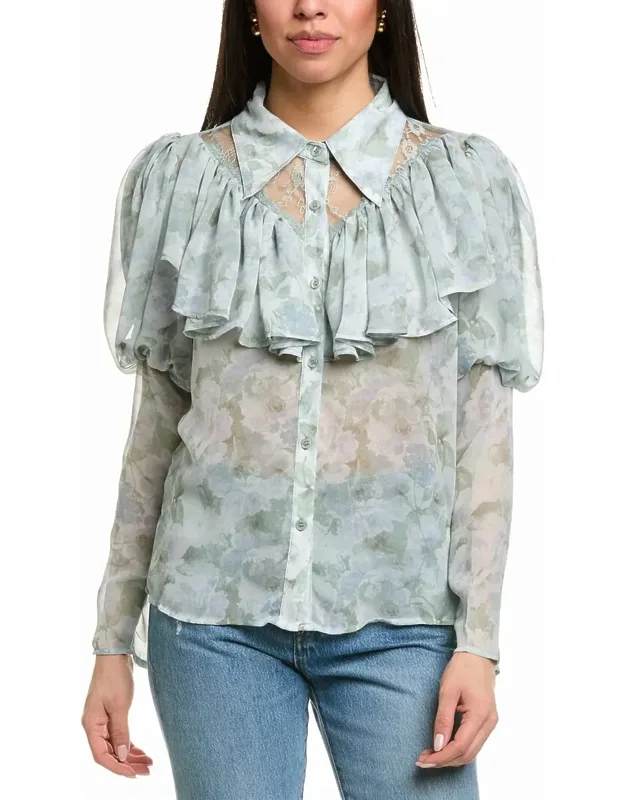 Floral Button Down Blouse