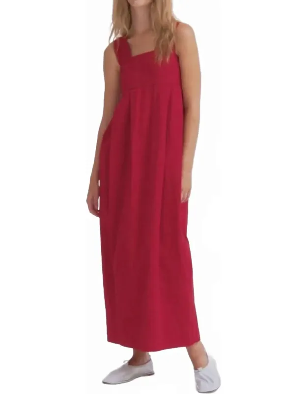 Thick Strap Cocoon Long Dress