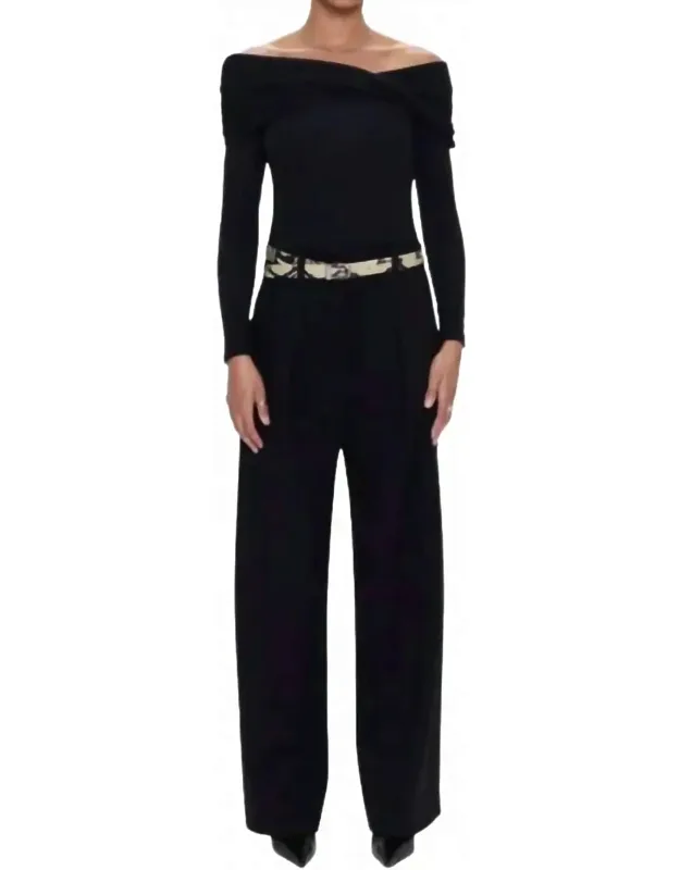 Eden Pleated Ponte Trousers