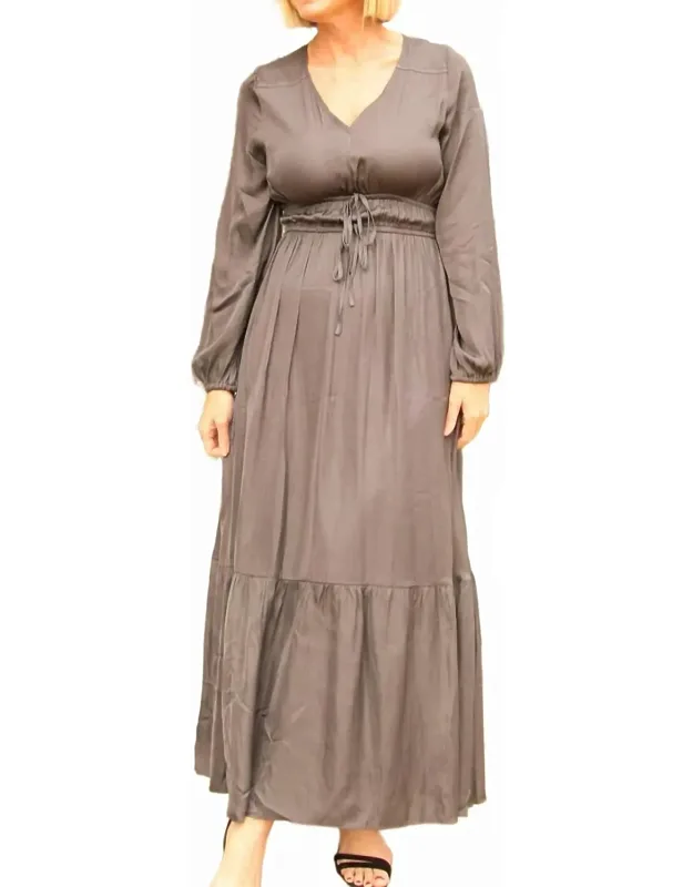 Satin Maxi Dress