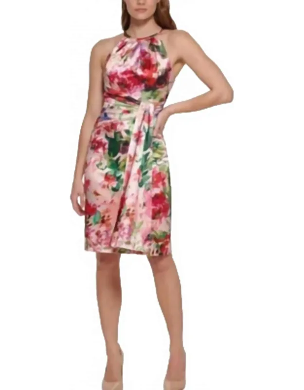 Floral Halter Dress