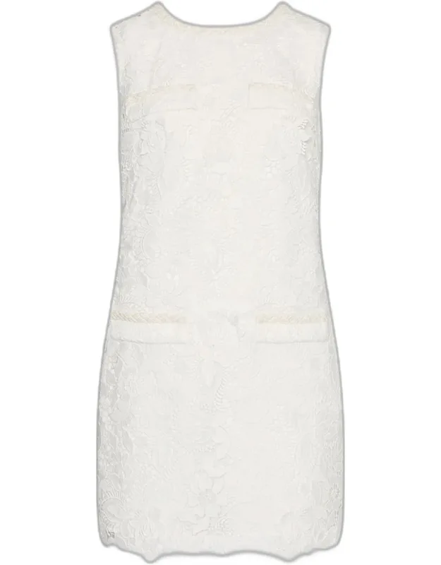 3d Garden Lace Mini Dress