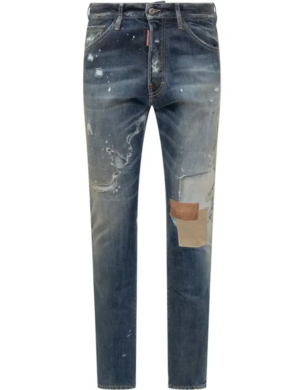 Dsquared2 Jeans Slim Fit, Destroyed Details