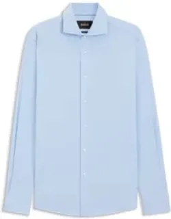 Slim-fit Shirt In A Wrinkle-resistant Cotton Blend