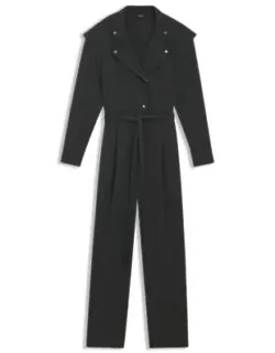 Jumpsuit In Sandwashed Fabric