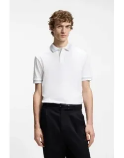 Contrast-tipping Slim-fit Polo Shirt In Mercerised Cotton