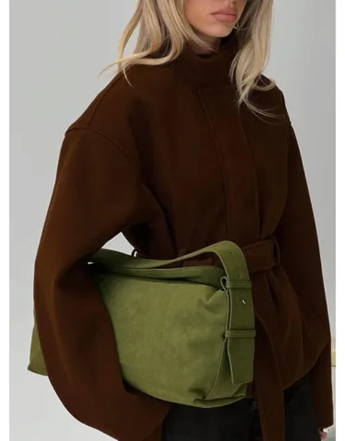 Seraphia Faux Suede Shoulder Bag