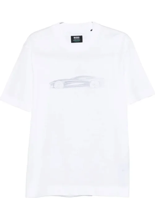 Car-print T-shirt