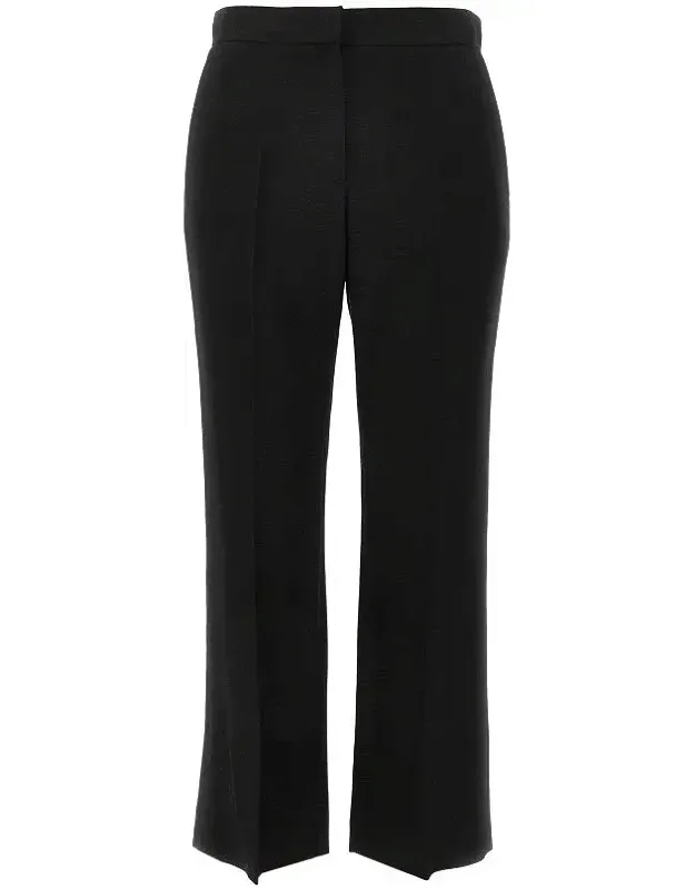 Canvas Cropped Straight Leg Pants