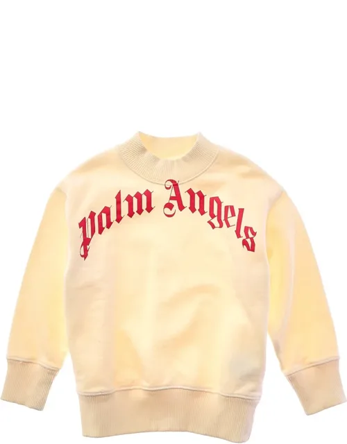 Classic Curved Logo Crewneck Sweatshirt
