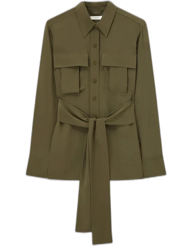 Crepe De Soie Silk Shirt