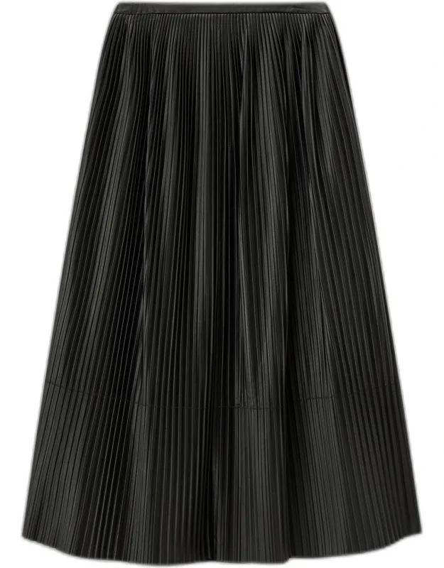 Light Nappa Leather Skirt