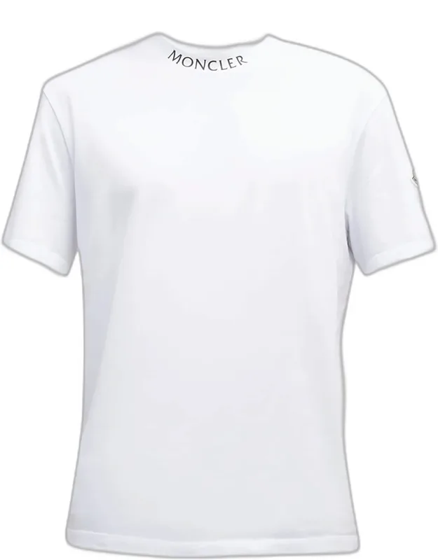 Logo-neck T-shirt