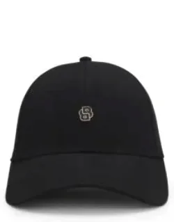 Stretch-cotton Cap With Double B Monogram