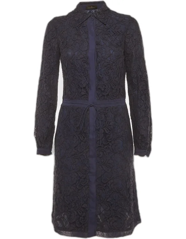 Guipure Lace Shirt Dress