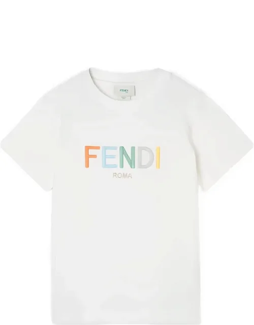 Logo-embroidered T-shirt