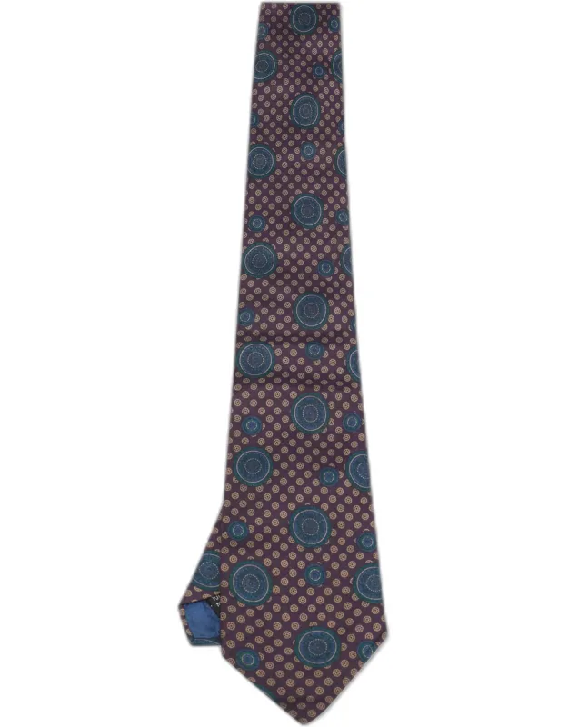 Mandala Print Silk Tie