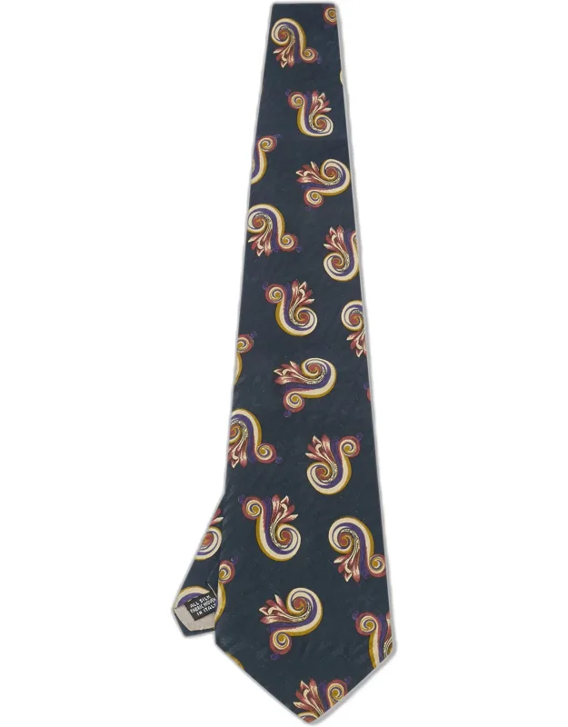 Vintage Printed Silk Tie
