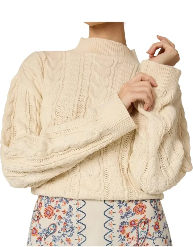 Janie Mock Neck Sweater