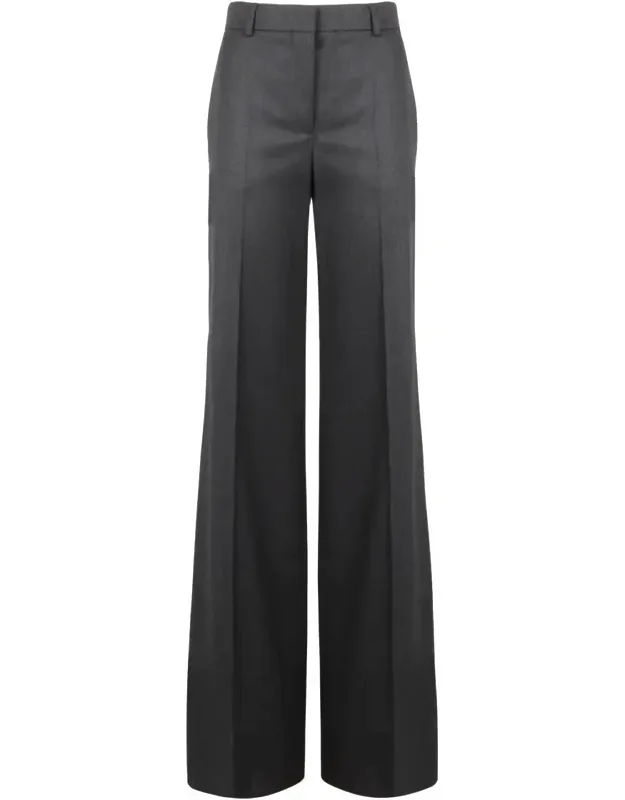 Wool Flared Trousers