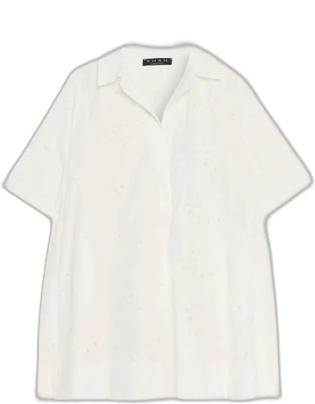 Embroidered Sun Dress Coverup