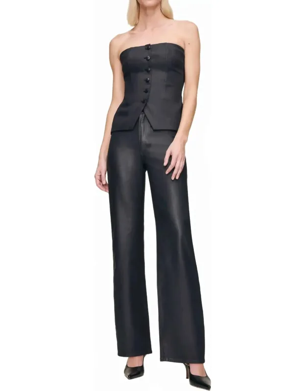 Karmine Refined Wide Leg High Rise 31" Jeans