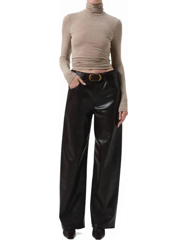 Ayla Baggy Recycled Leather Pants
