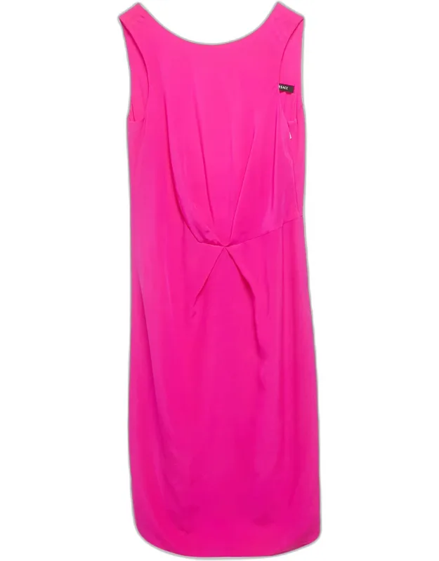Silk Back Open Mini Dress