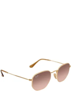 Hexagonal Flat Lenses Aviator Sunglasses