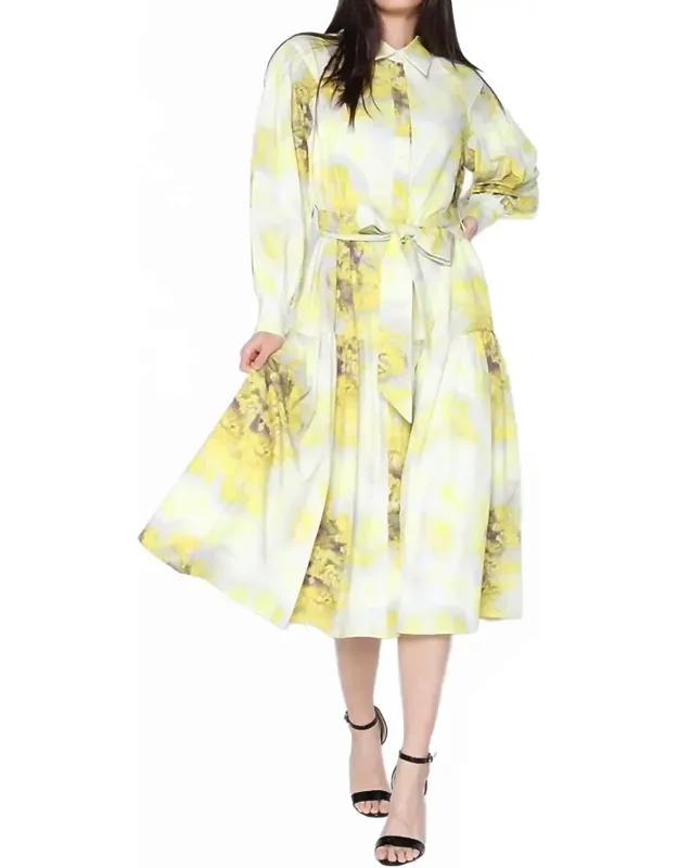Floral Print Midi Dress