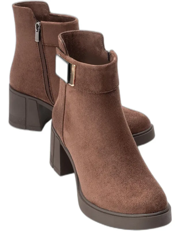 Rashe Block Heel Zip Boot