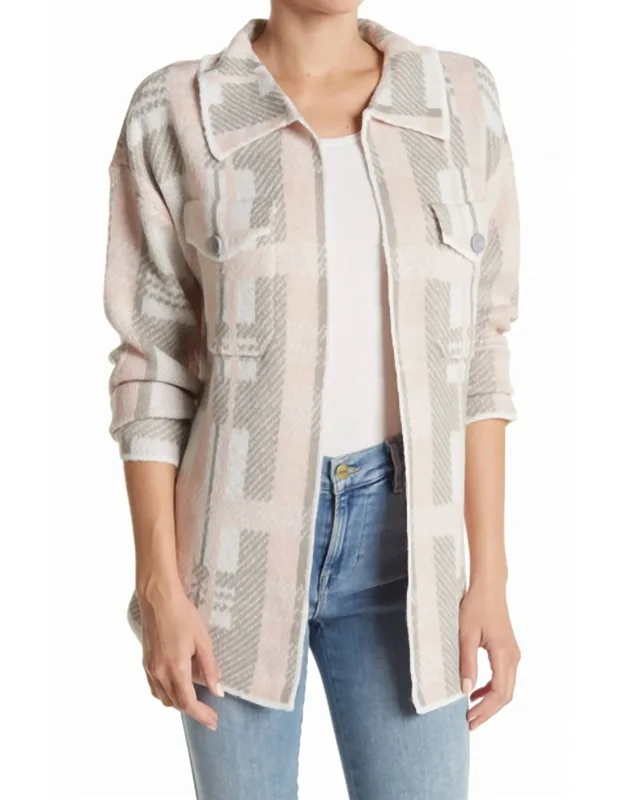 Ava Plaid Cardigan Jacket