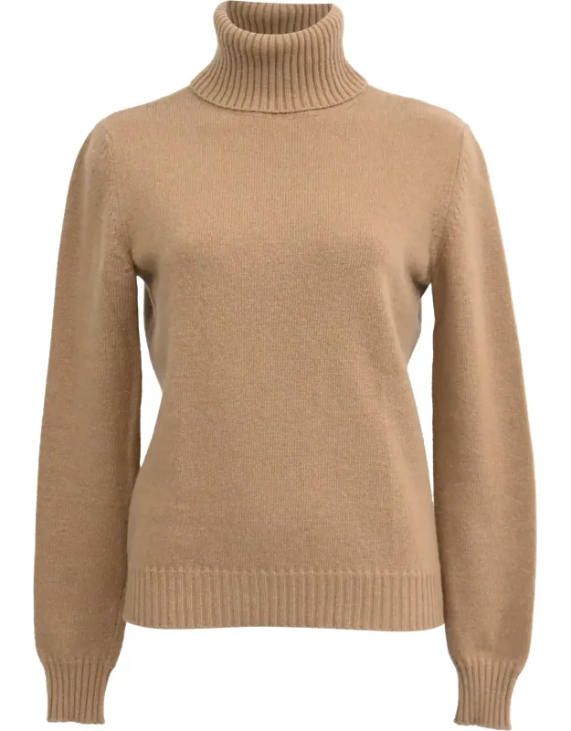 Knitted Rolled Neck Sweater