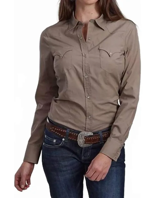 Long Sleeve Snap Top