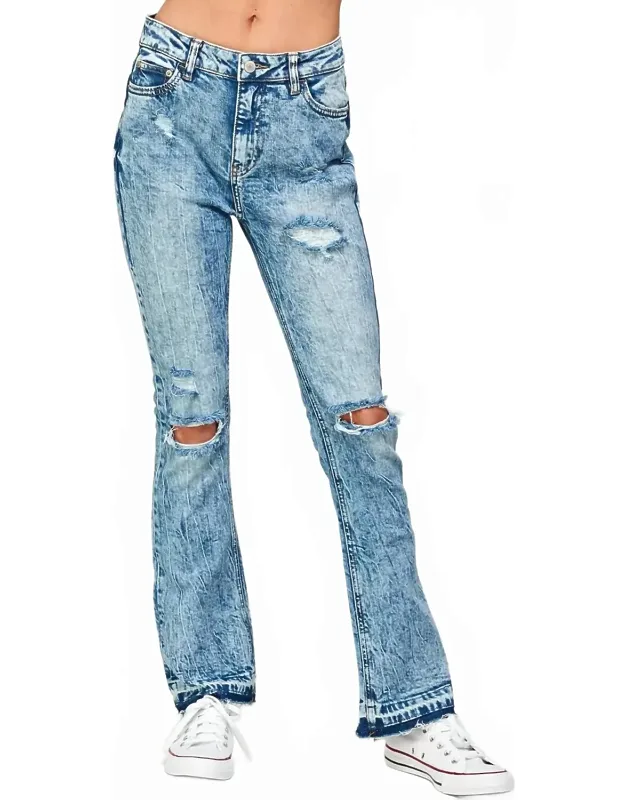 High Rise Slim Bootcut Jeans