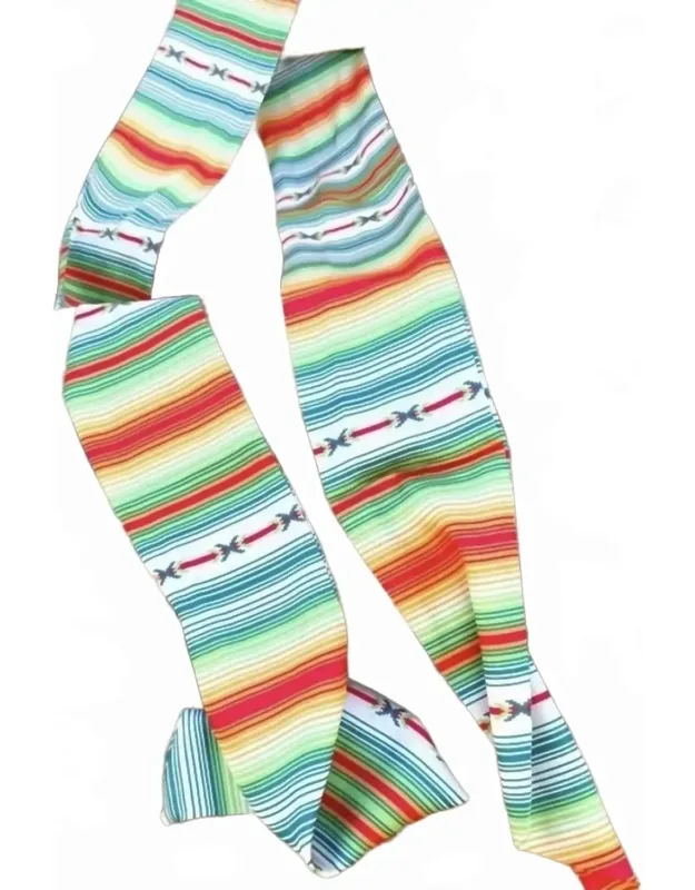 Good Vibes Long Western Southwestern Cowgirl Scarf In Serape Pattern