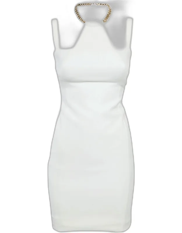 Collection Crepe Chain Detail Mini Dress