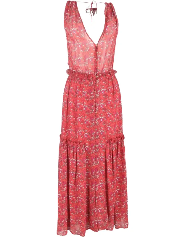 Chantelle Floral-print Tiered Maxi Dress