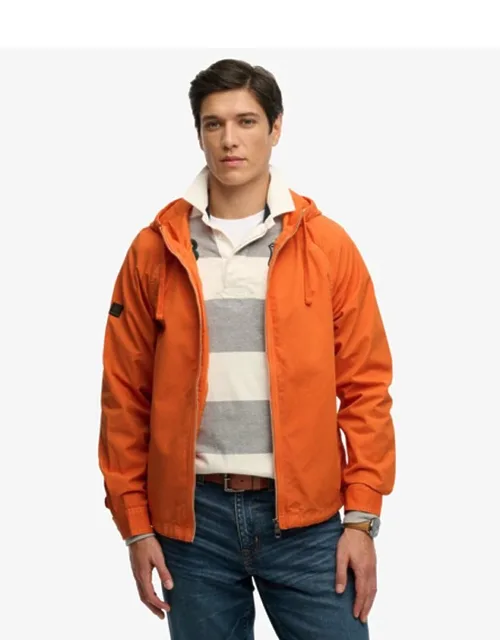 Hooded Washed Twill Jacket