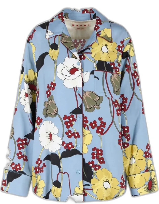 Light Blue Viscose Shirt