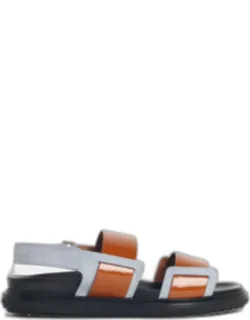 Light Blue Leather Sandals