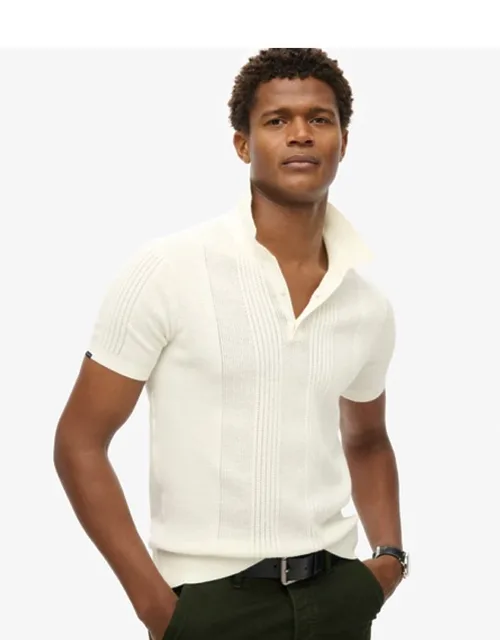 Short Sleeve Knitted Polo Shirt
