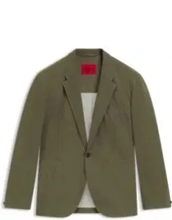 Modern-fit Jacket In Cotton-blend Twill