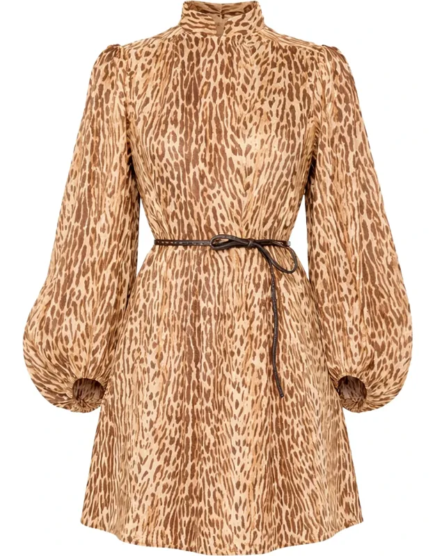 Animal Print Mini Dress