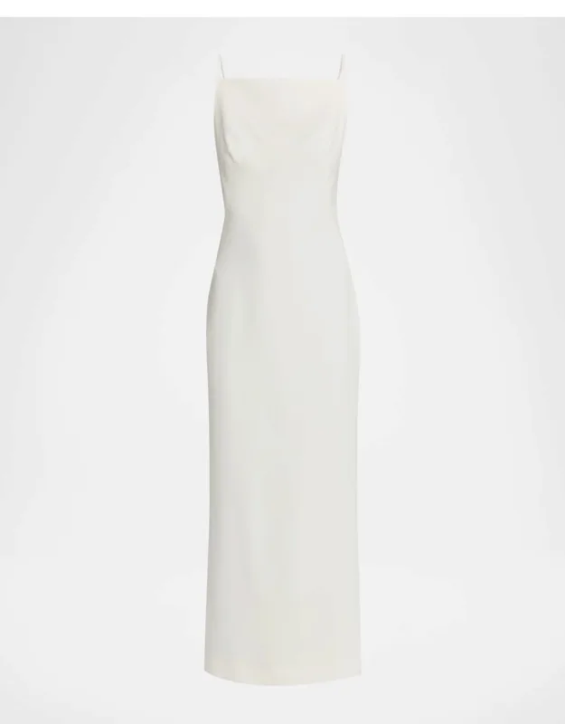 Square Neckline Sleeveless Long Dress
