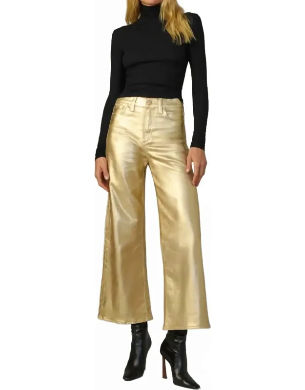 Foil High Rise Ankle Jeans